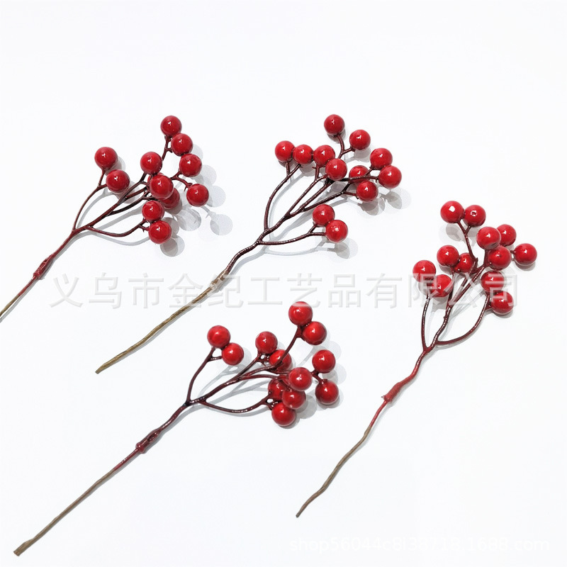 Cross Border Christmas Decoration Little Red Fruit Simulation Small Berry Foam Red Fruit Little Red Bean diy Hand Rolled Branch Wreath Accessories Cross Border Christmas Decoration Little Red Fruit Simulation Small Berry Foam Red Fruit Little Red Bean diy Hand Rolled Branch Wreath Accessories