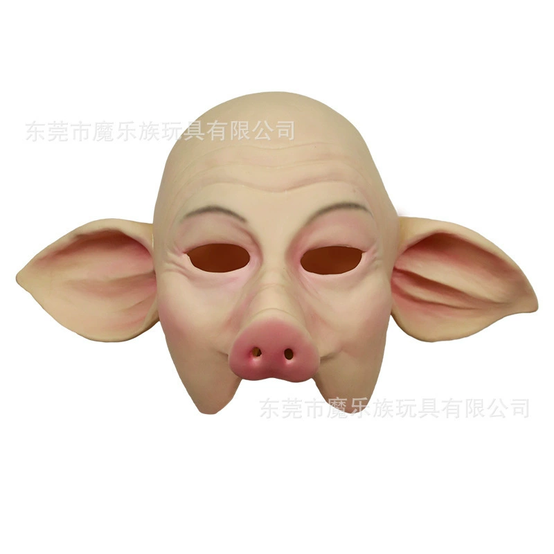 Промышленная версия маски Бацзиеpig Bajie для спектакля, смешная свинья восемь колец латексная рукав головной