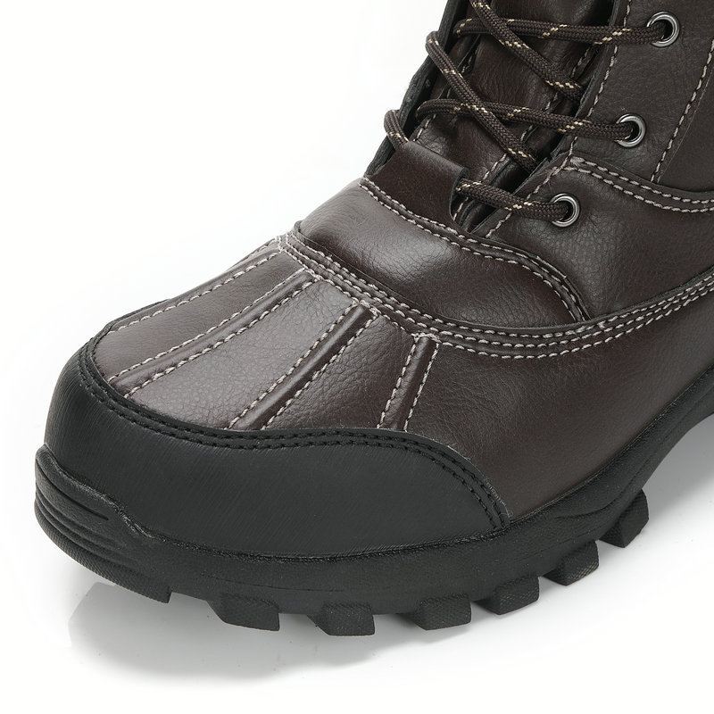 Plus tamaño de los hombres botas de nieve de invierno cálido engrosada zapatos al aire libre zapatos de pesca calcetines impermeables aislamiento Forro de algodón