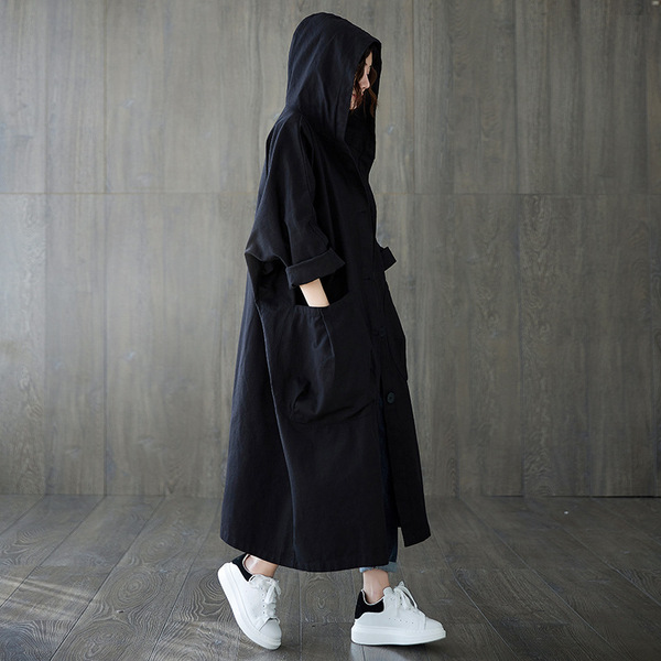 Autumn long trench coat
