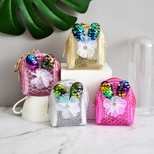 创意卡通零钱包钥匙包数据线收纳包批发包包儿童花朵零钱包迷你包