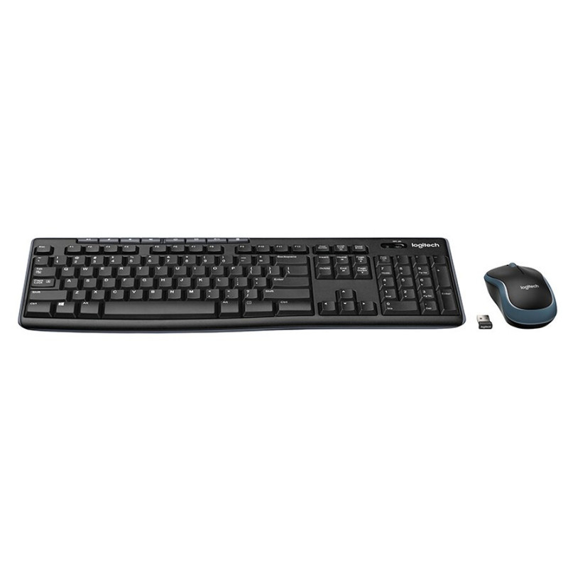 Genuine Logitech Mk270 Wireless Mouse and Keyboard Set, Splash-Proof Multimedia Keyboard Office Set Suitable for Use
