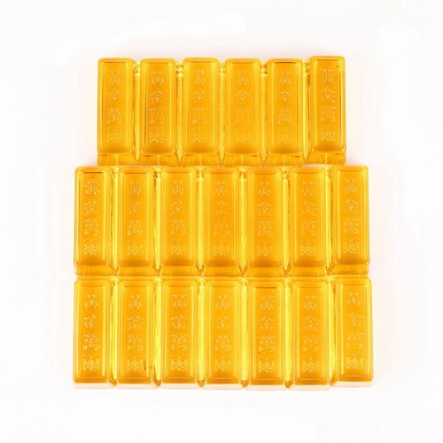 Citrine gold bar decoration gifts, commemorative decorations, gold brick ornaments, yellow gold bar sacrificial crafts