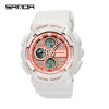 Street waterproof universal digital watch for leisure, suitable for teen