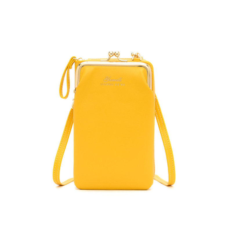 2022 nuevo bolso de las mujeres de estilo coreano bolsa de mensajero de hombro de moda BOLSA DE TELÉFONO MÓVIL billetera con cremallera larga