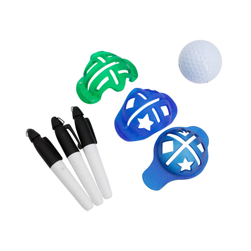 Manufacturer wholesale golf marker set plastic golf hat shaped marker cross-border hot selling wholesale