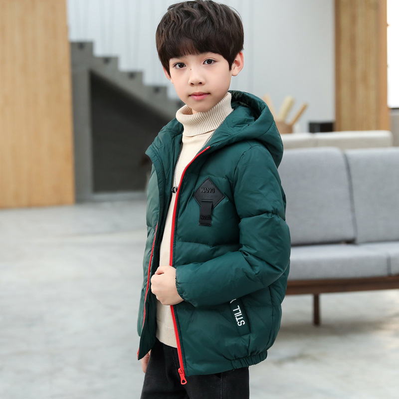 Chaqueta de algodón para niños, abrigo de invierno 2026 para niños mayores, ropa de algodón gruesa, corta y elegante para niños, chaqueta acolchada de algodón para niños para otoño e invierno.