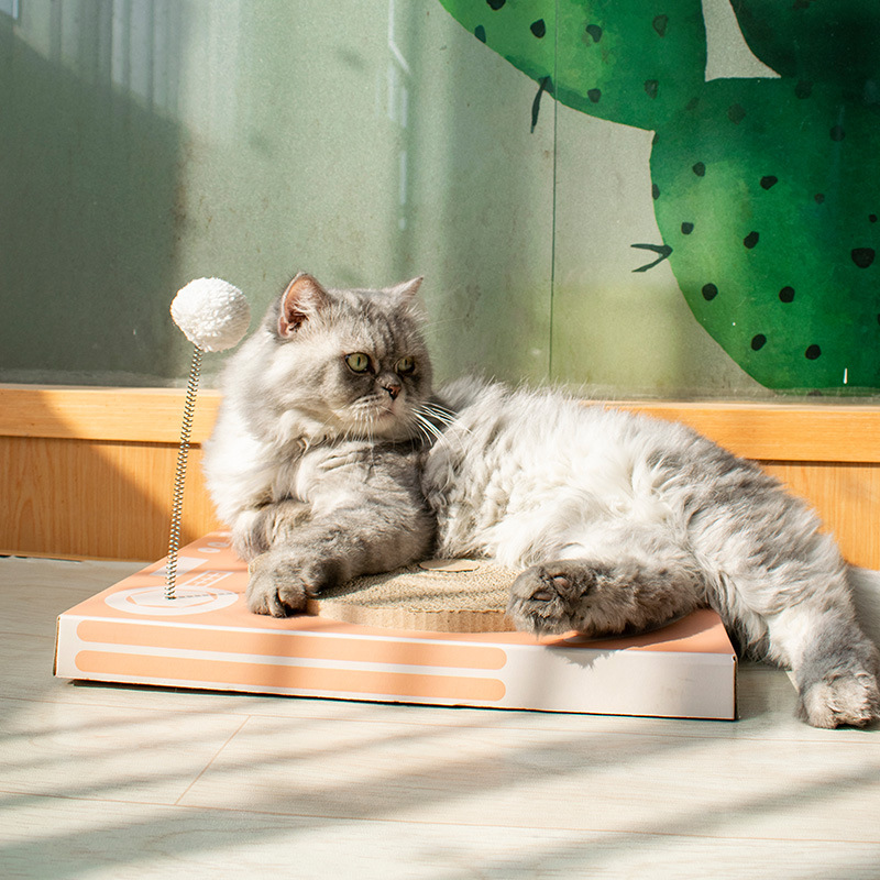 Leyoupai nuevo gato tablero del rasguño nido papel corrugado creativo gato juguete gato molienda garra juguete resistente al desgaste suministros para mascotas