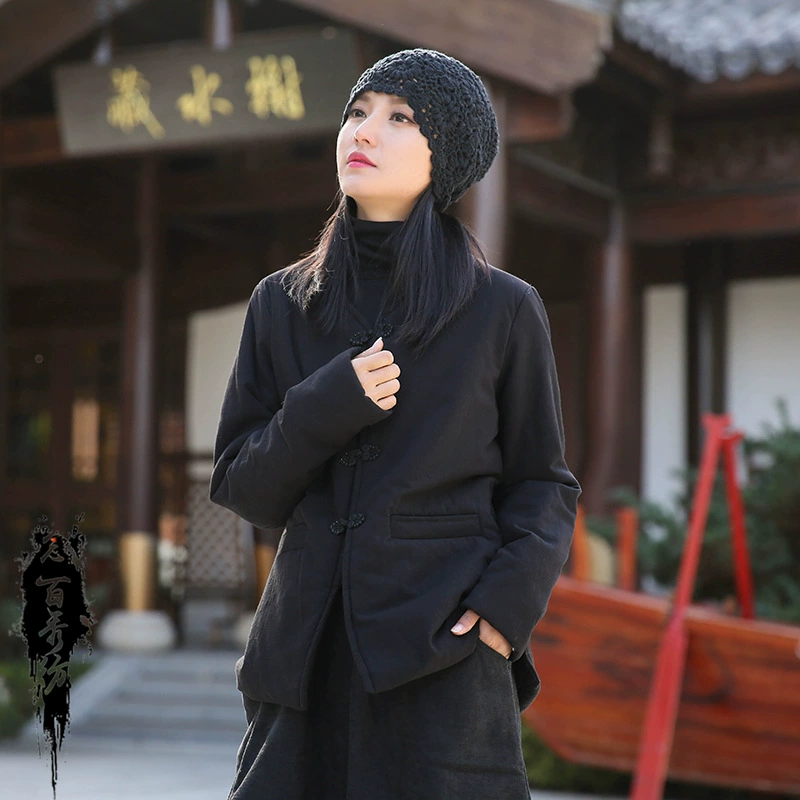 Новинка зимы 2025: Оригинальный женский хлопковый жакет в темном китайском стиле Тан с пуговицами, в национальном стиле, от Nianbaixiu