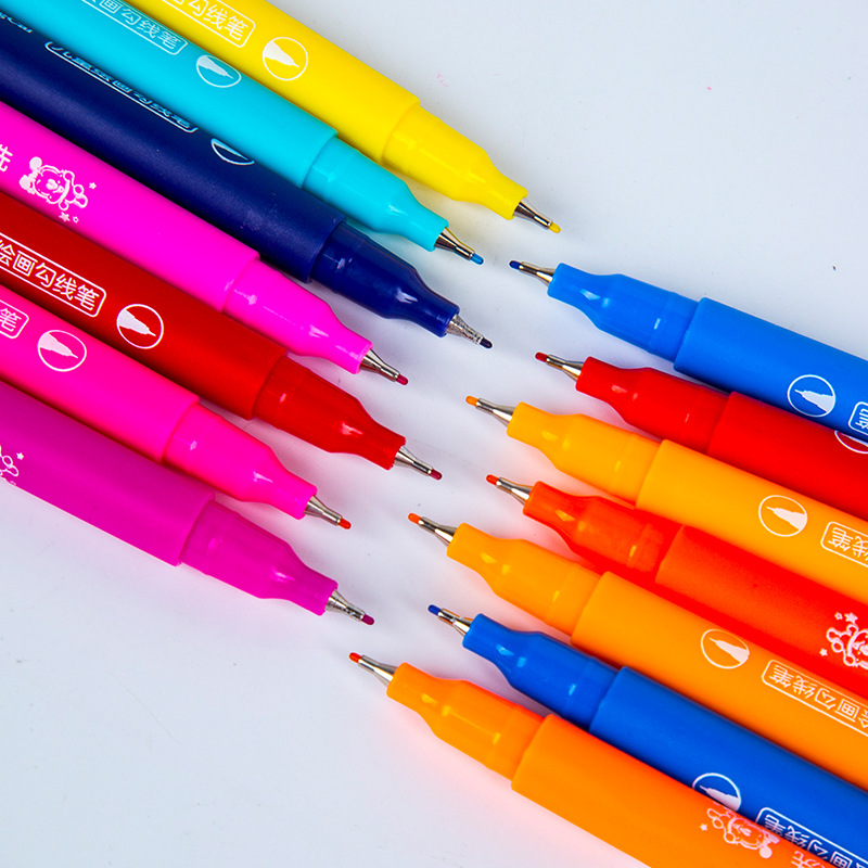 221 pluma suave cabeza acuarela pluma lavable color traje pluma al por mayor de los niños pintura arte pintura material estudiante suministros