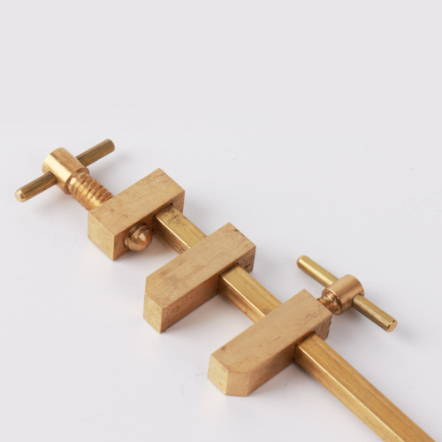 Copper woodworking clamp with copper handle F-clamp rapid clamp Mini F-clamp woodworking clamp Small woodworking measuring tool
