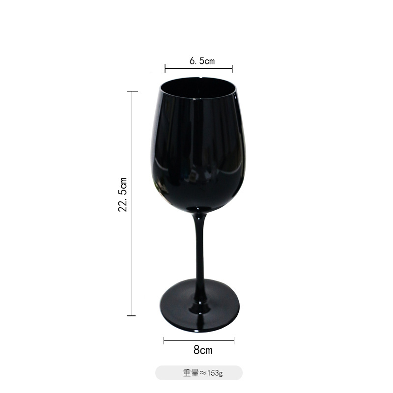 Creativo negro en forma de U decantador de cristal ciego vino copa de vino conjunto traje al por mayor