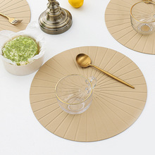 高密度EVA压纹餐垫北欧简约风防滑可水洗餐桌垫西餐装饰圆形桌垫