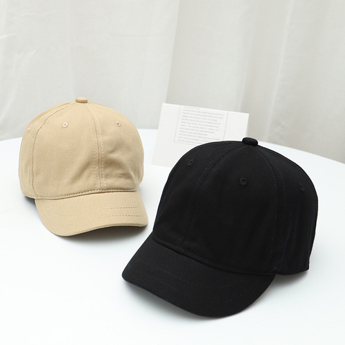 Short Brim Cap, Unisex Sun Hat, Couple Soft Top Hat, Small Brim Baseball Cap, Equestrian Hat, Duckbill Hat, Korean Style