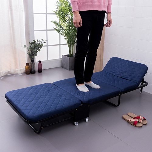 Ou Runzhe three-fold portable folding bed thickened folding sponge bed simple companion bed mobile single lunch break bed