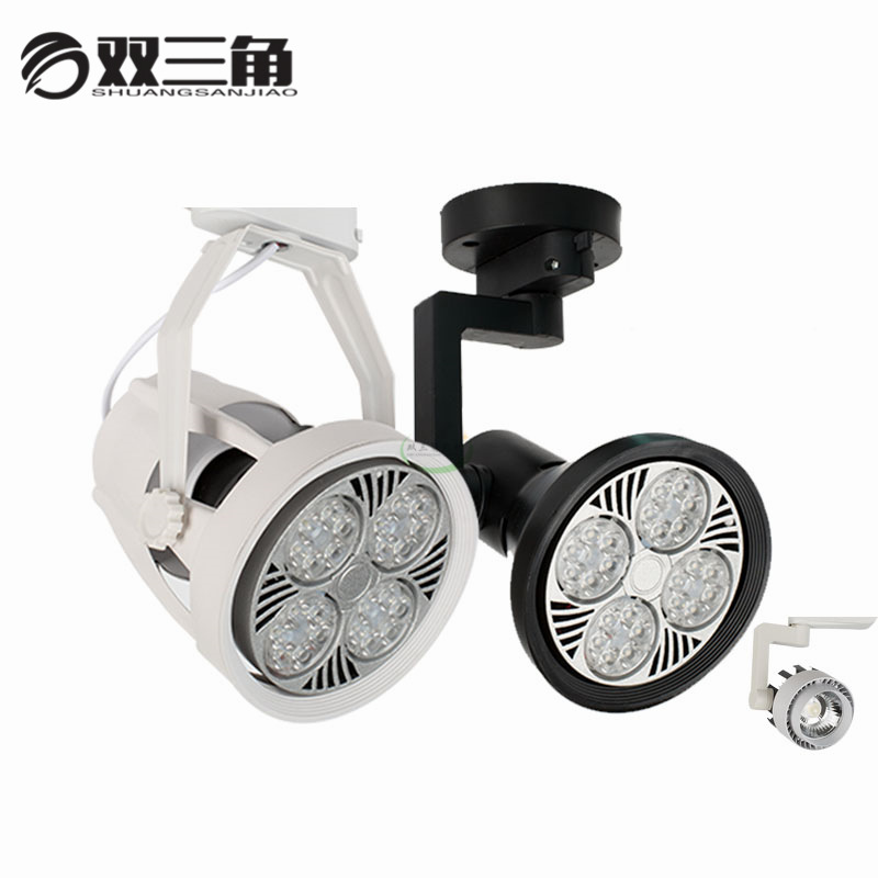 led轨道射灯服装店PAR30导轨灯20w30W35W45W明装COB聚光珠宝柜台