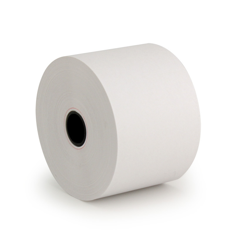 Suministro directo de fábrica de flor de cerezo 57*80 papel de caja registradora térmica papel de impresión rollo grande Meituan fuente de papel de recibo para llevar fabricante