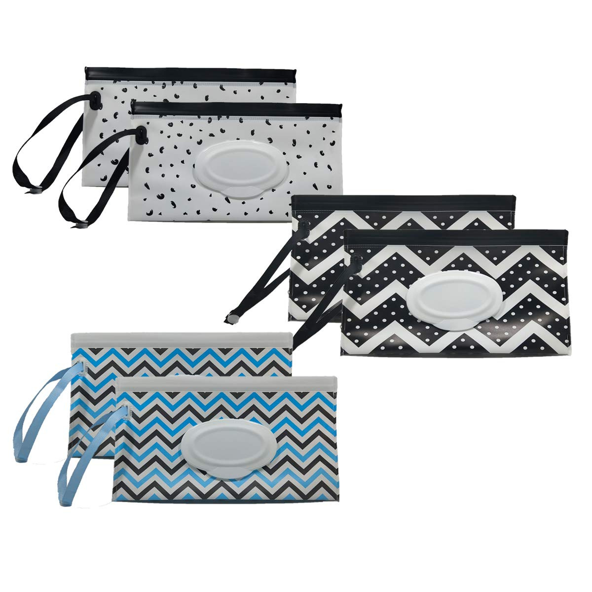 Amazon Multicolor Portable Baby Wipes Tissue Packaging Bag Flip Extraction Self-sealing Eva Wipes Bag