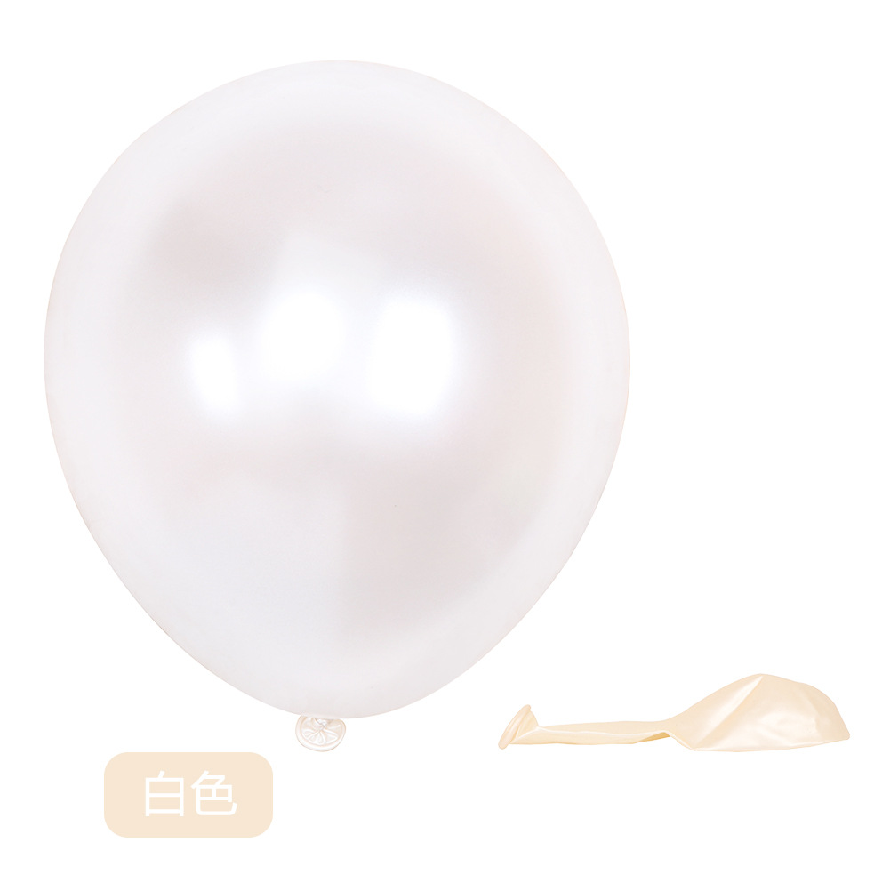 1,8G globo de látex perla fiesta decoración globo arreglo cumpleaños boda Ronda 10 pulgadas 1,8G globo