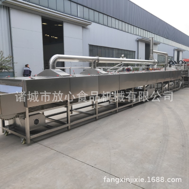大型商用蜜薯烘烤流水线 红薯清洗烘焙线 全自动烤地瓜烘烤设备