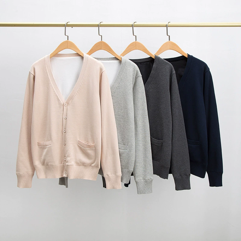 Одежда Xixiang Beyond, японский кардиган с V-образным вырезом и длинным рукавом, униформа JK, свитер на флисовой подкладке