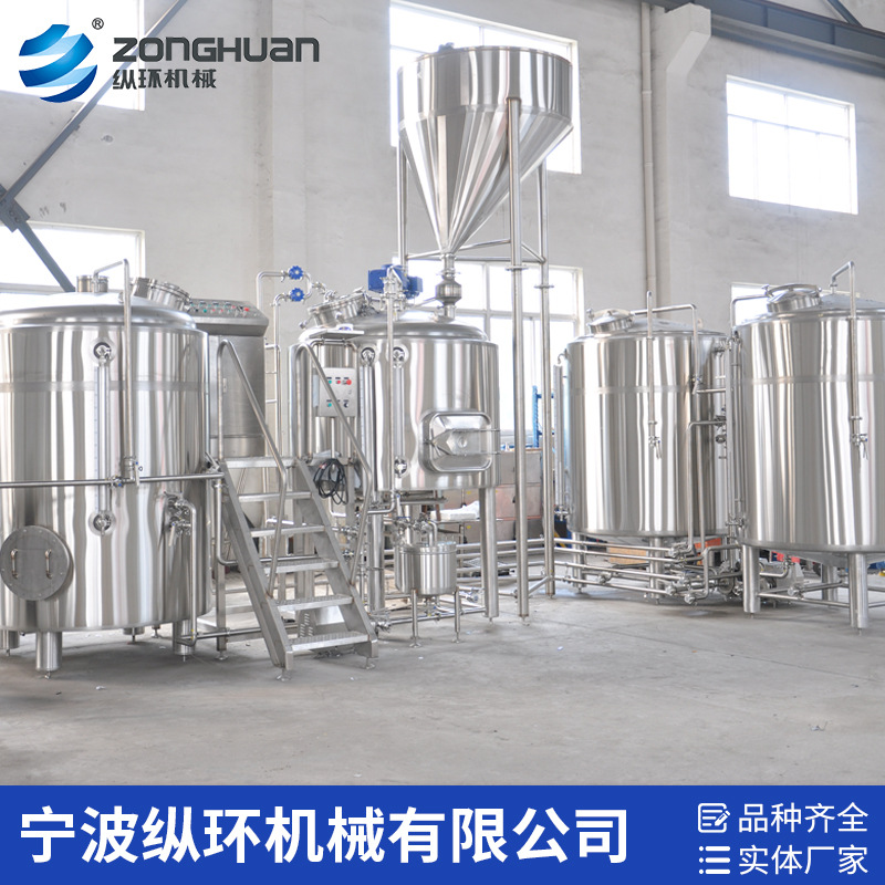 10BBL糖化系统 灌装线 发酵罐原浆酿造大型酿酒啤酒设备