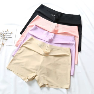 Silk underwear, pants, trousers, protective corner covers, summer thin protective underware, (Physicals), mid rise