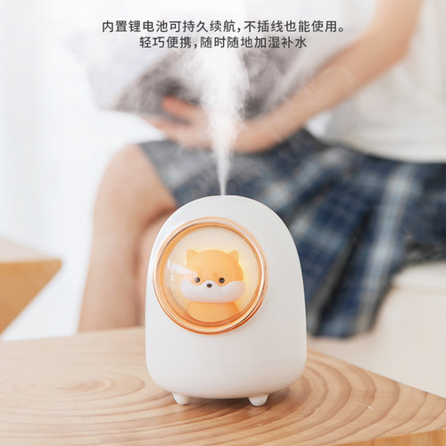 Cross-border new cartoon space capsule hamster humidifier usb car portable cute cat desktop humidifier