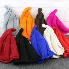 Children's Hat Autumn/Winter New Knitted Candy Color Pointed Hat Pumpkin Baby Parent-Child Hat Amazon