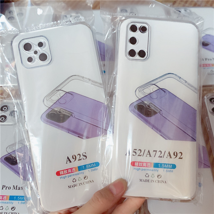1.5mm high permeability TPU soft glue for OPPO Reno7 phone case A93 fine hole camera A11X protective cover