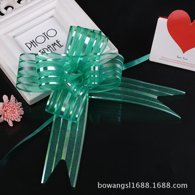 Transfronterizo grande 50 hilo de nieve dibujado a mano flor boda decoración de coche flor regalo embalaje arco tirar flor fábrica ventas directas