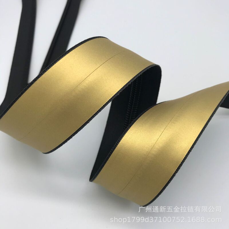 5# nylon waterproof zipper full gold film Korean version of TPU closed open tail nylon waterproof zipper factory outlet