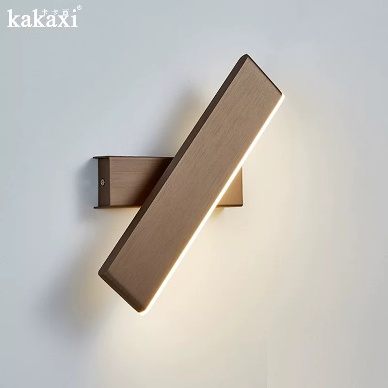 Светодиодное акриловое скандинавское настенное бра для кровати, коридора, отеля, поворотное для чтения