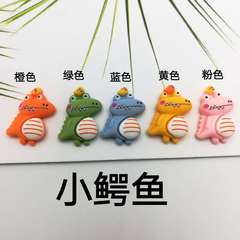 Resin Accessories Cartoon Crocodile Children's Headband Hair Clip Earring Bag Car Interior Decorative Accessories Materials