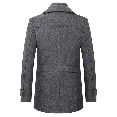Men's Business Casual Fashion Wool Coat, New Model, Thick Warm, Oversized, Men's Trendy Windbreaker
