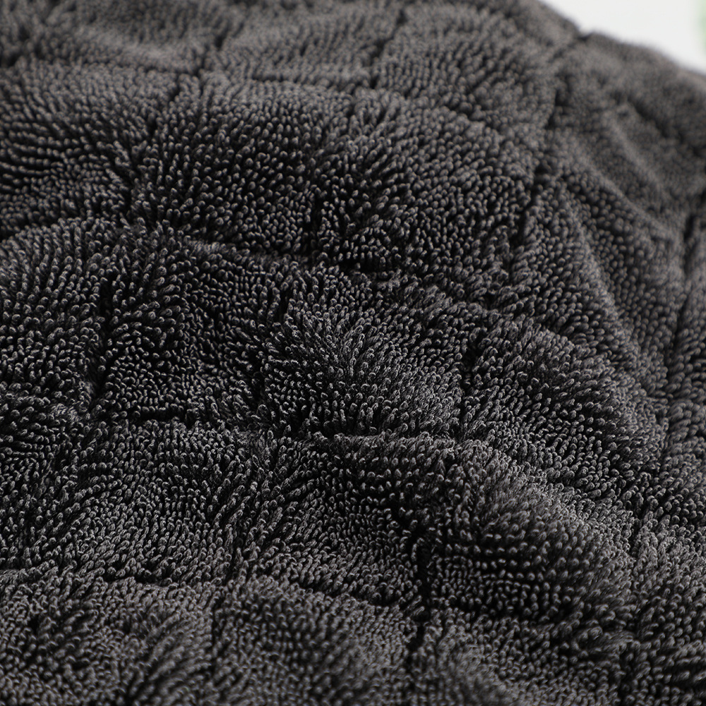 Suministro directo de fábrica de toallitas de tela retorcida de doble cara, absorbentes de agua, espesas, toallitas de lavado de autos multifuncionales, descontaminación