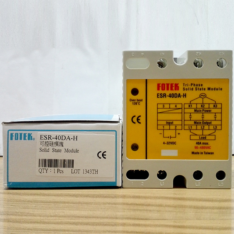 阳明固态继电器 ESR-40DA-H 台湾FOTEK 原装进口