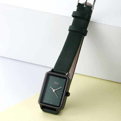 GEDI Korean Version Simple Student Quartz Watch Exquisite Small Square Women's Niche Watch Wholesale