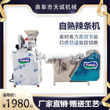 家用小型辣条机价格 产地直发多功能牛筋面机 出机自熟锅巴机