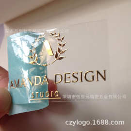 金属镍片金属LOGO 金属贴 金属标牌 不干胶标签 烫金烫银不锈钢牌