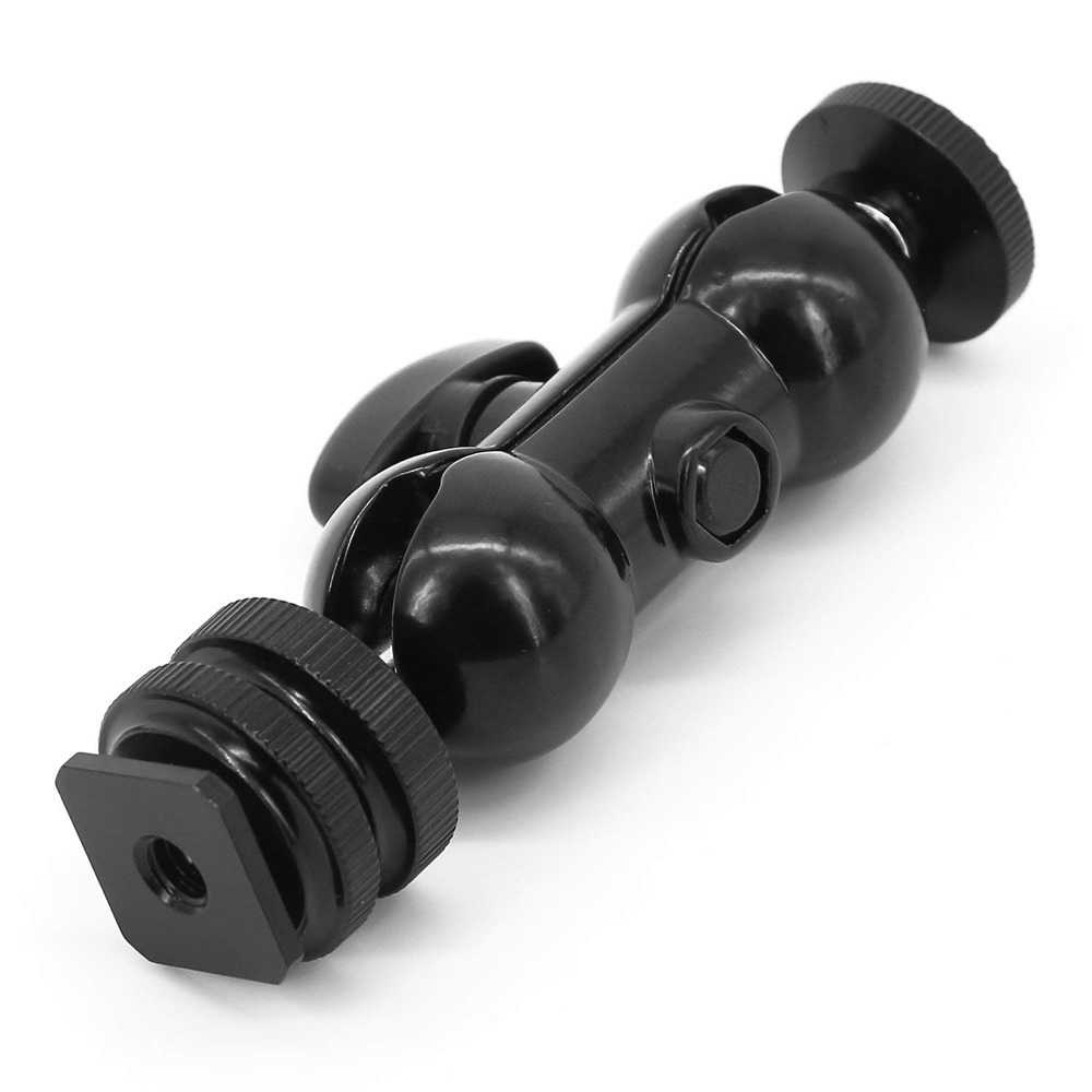 En stock mini mano mágica doble cabeza fuerte abrazadera de cangrejo metal doble cabeza de bola universal mano guisante abrazadera soporte