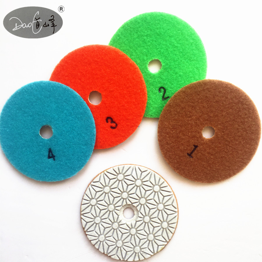 厂家直供 三步金刚石水磨片 石材磨片 干湿两用 快速打磨片