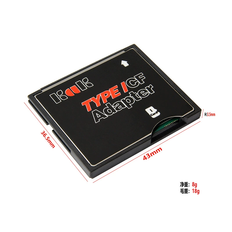 Переходник TF/SD к CF — CF Type I, поддерживает microSD/microSDXC до 512 ГБ, высокая скорость (тонкая карта)
