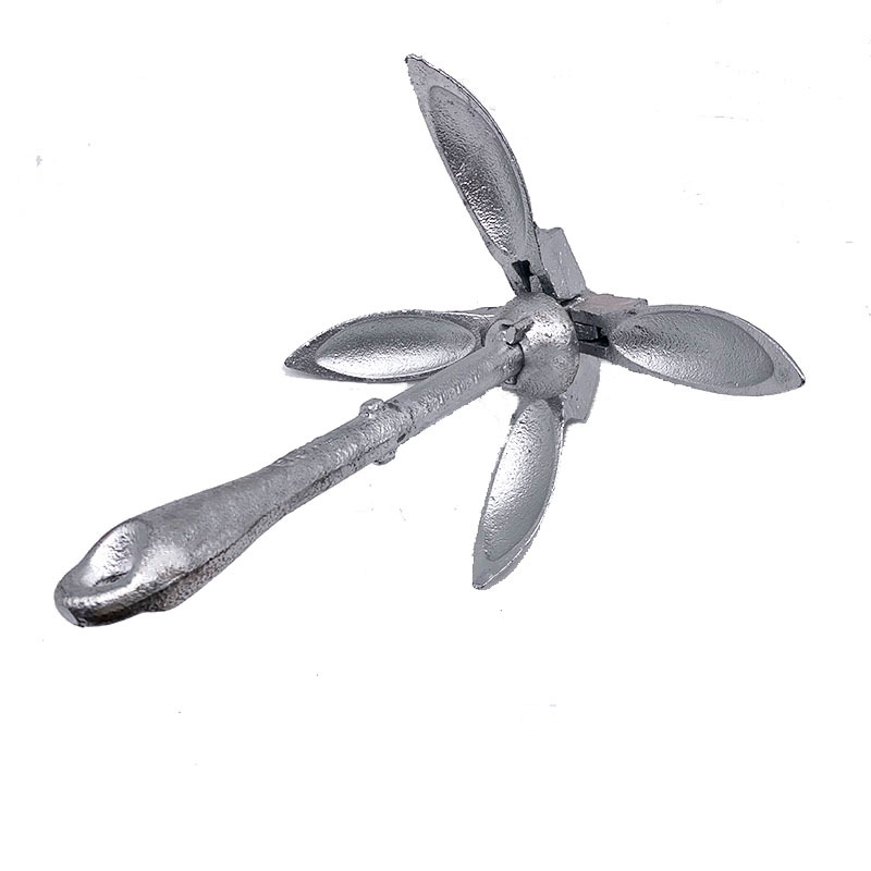 탄소 강철 핫 딥 아연 도금 접이식 앵커 우산 앵커 앵커 앵커 풍선 고무 보트 카약 낚시 보트 앵커 요트 앵커