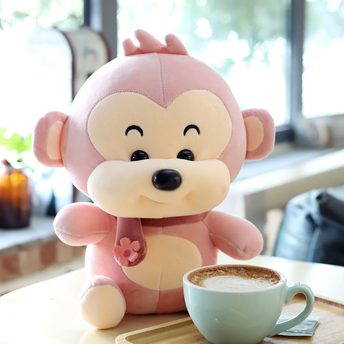 Monkey doll wholesale super cute down cotton bed monkey orangutan pillow plush toy cute girl doll