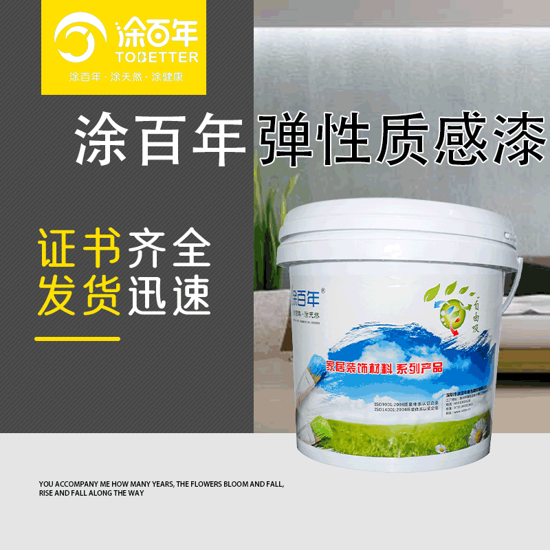 厂家直销弹性质感漆净味艺术漆 抗污防霉家装内外墙弹性涂料