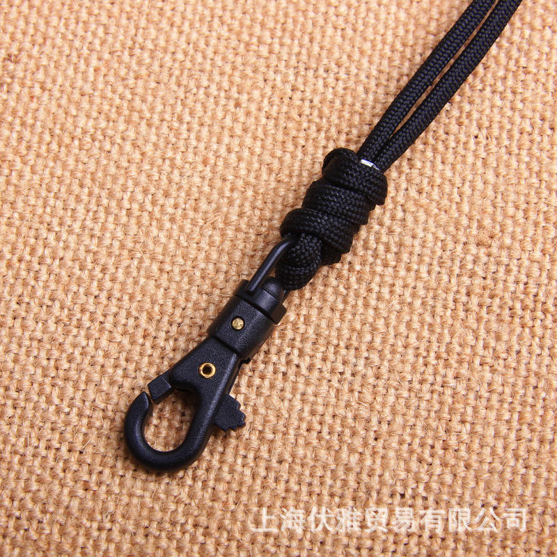 Z08 fabricante en stock llavero hecho a mano cuerda linterna cuerda cuello cuerda 7-Core paraguas cuerda tejida certificado cinturón