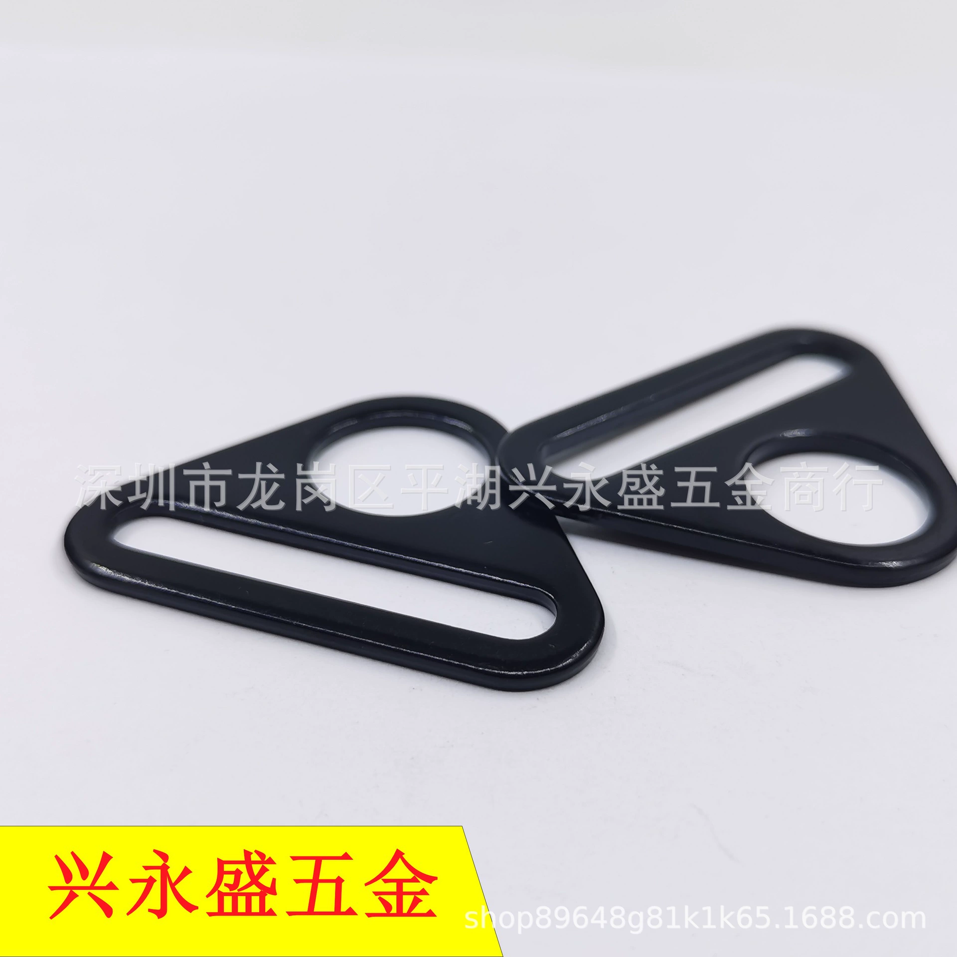 Оптовая Продажа с фабрики 38 мм электрофорез черный треугольник Пряжка дорожная сумка для домашних животных дюйм половина треугольника Регулировочная пряжка