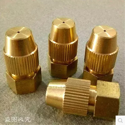 M14X1.5雾炮机专用除尘喷嘴黄铜可调雾化喷头工地防尘降温喷雾
