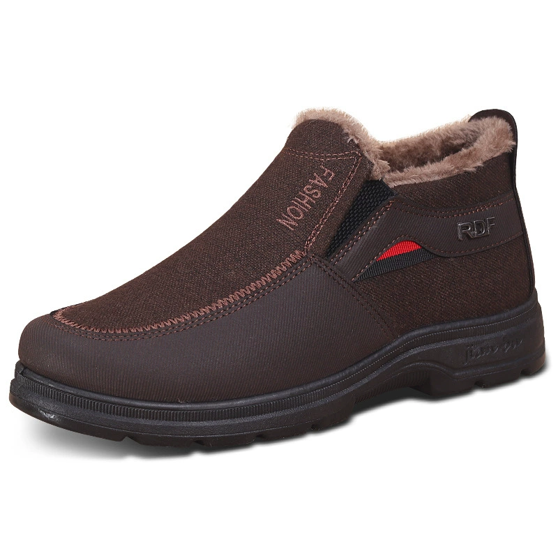 Теплые зимние обувь на slip-on, мягкая подошва, с подкладкой из флиса, нескользящая, размеры 39–44
